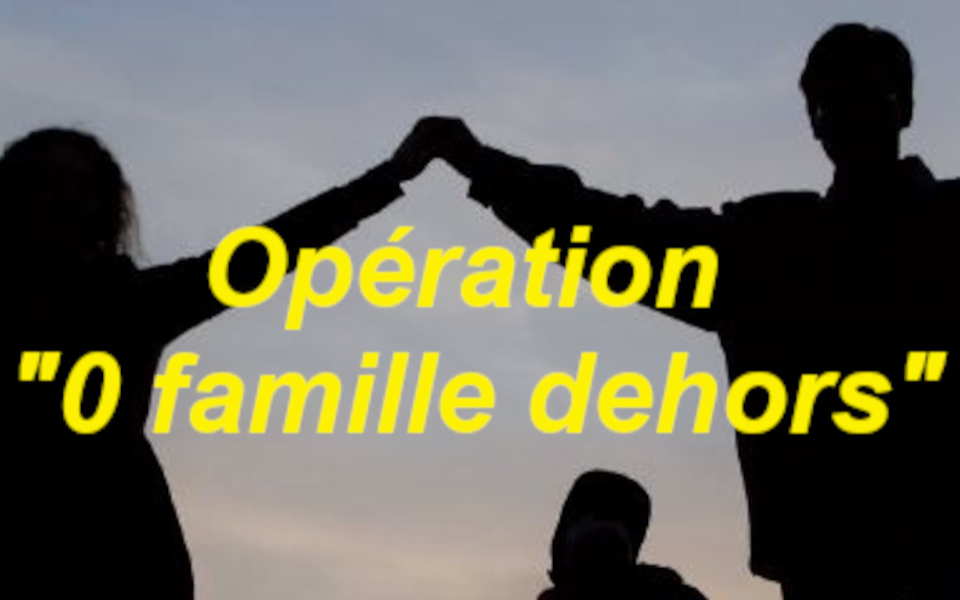 Ne laissons pas des familles à la rue à Noël !